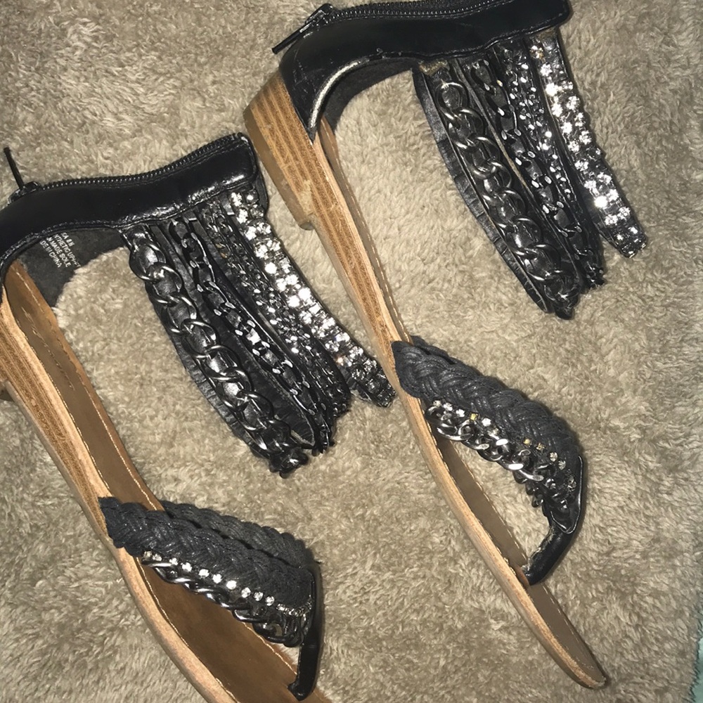 Gladiator Diamond & Chain Sandals